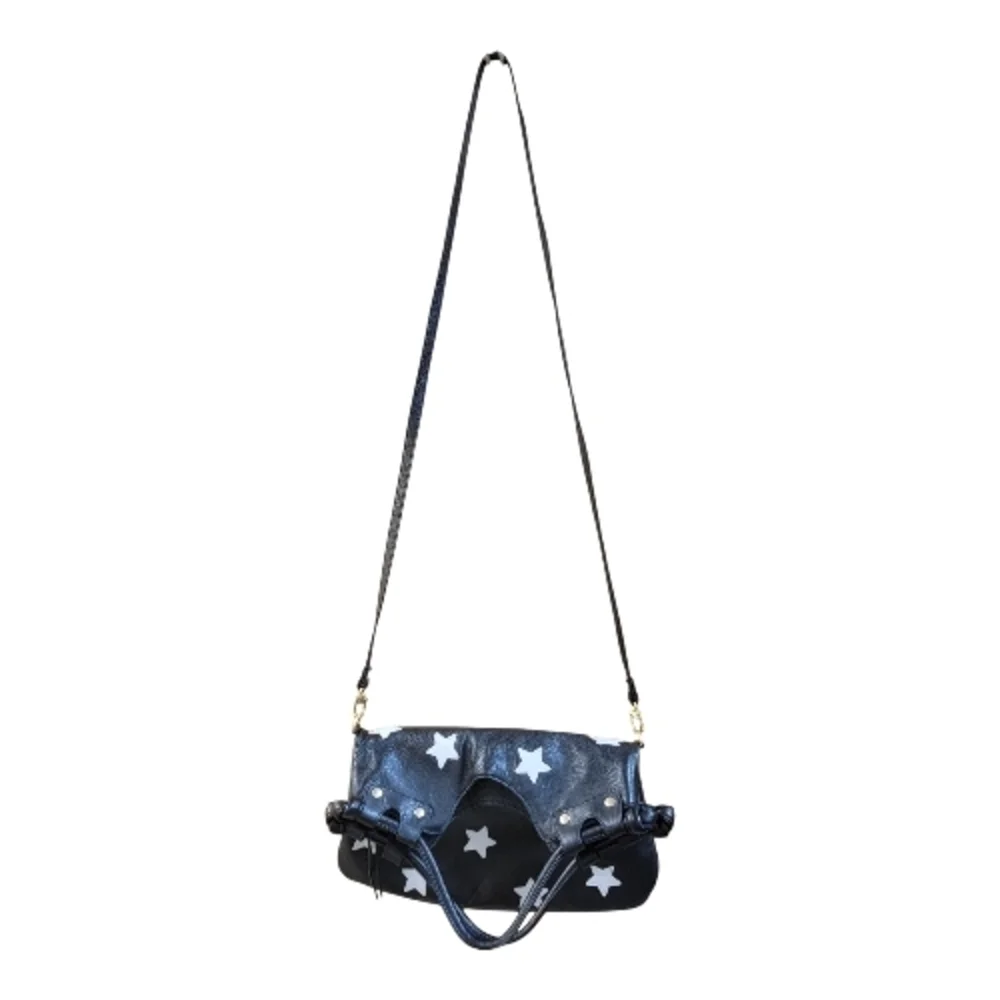 Pietro Alessandro Black & White Star Crossbody Bag